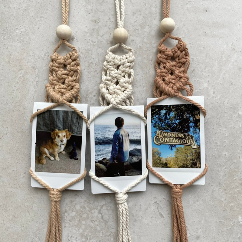 Home Textiles Photos - Makrama zdjęcie wiszące na ścianie wyświetlacz