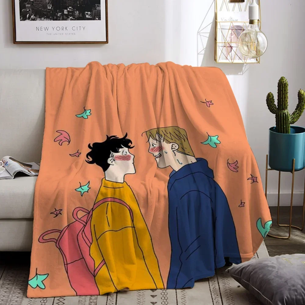 Home Textiles Plaid - Koc flanelowy Heartstoppers King Size, miękki