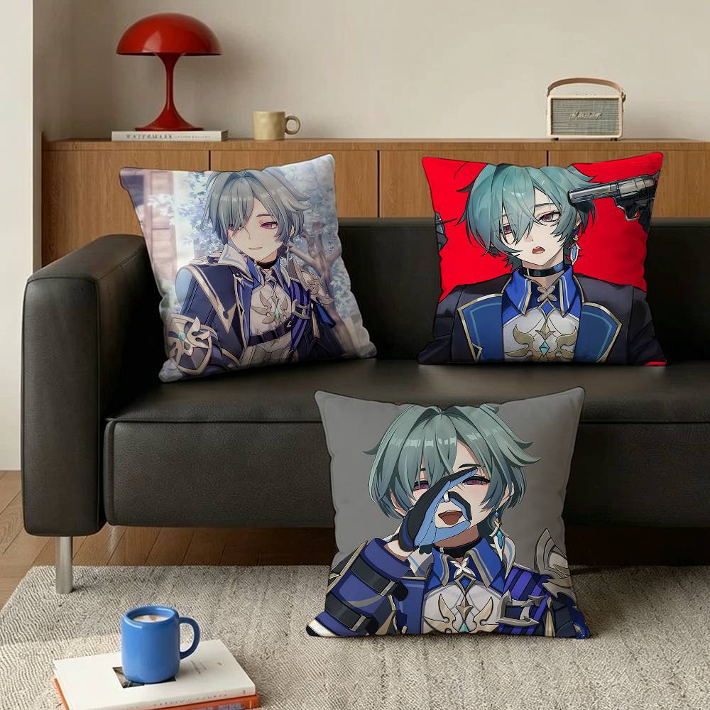 Home Textiles Là Gì - Poszewka na poduszkę Cryo L-Lohen G-enshin
