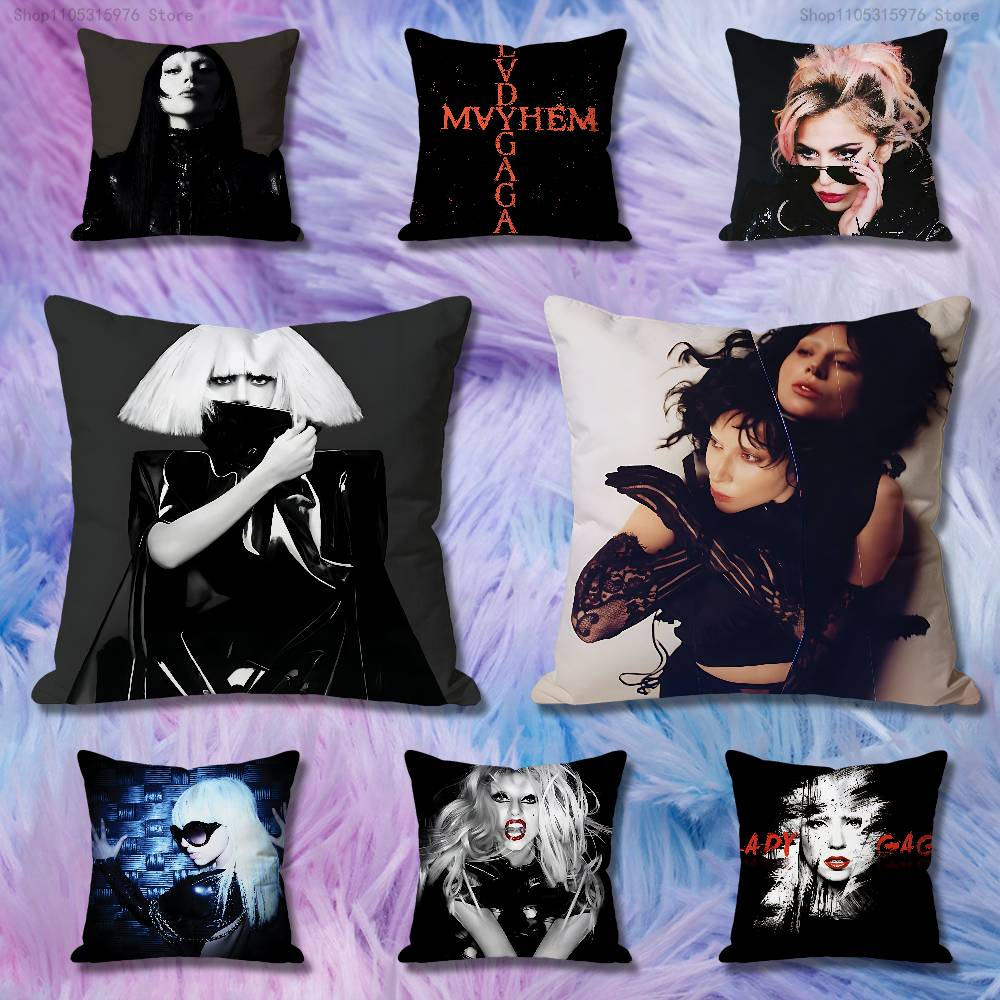 Home Textiles Là Gì - Poszewka na poduszkę kwadratową L-Lady G-Gaga