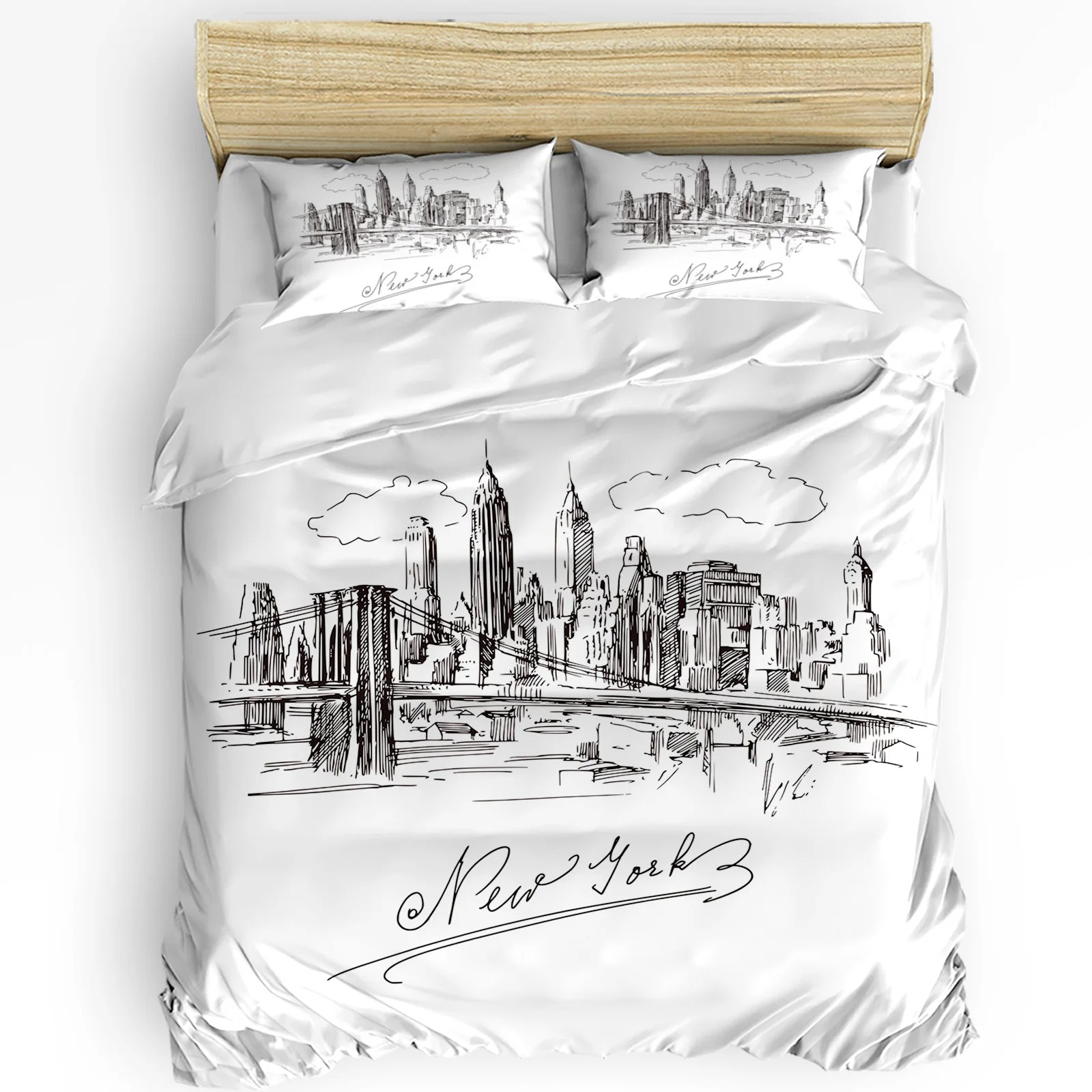 Zestaw pościeli New York Sketc – Home Textiles New York recenzja i cena