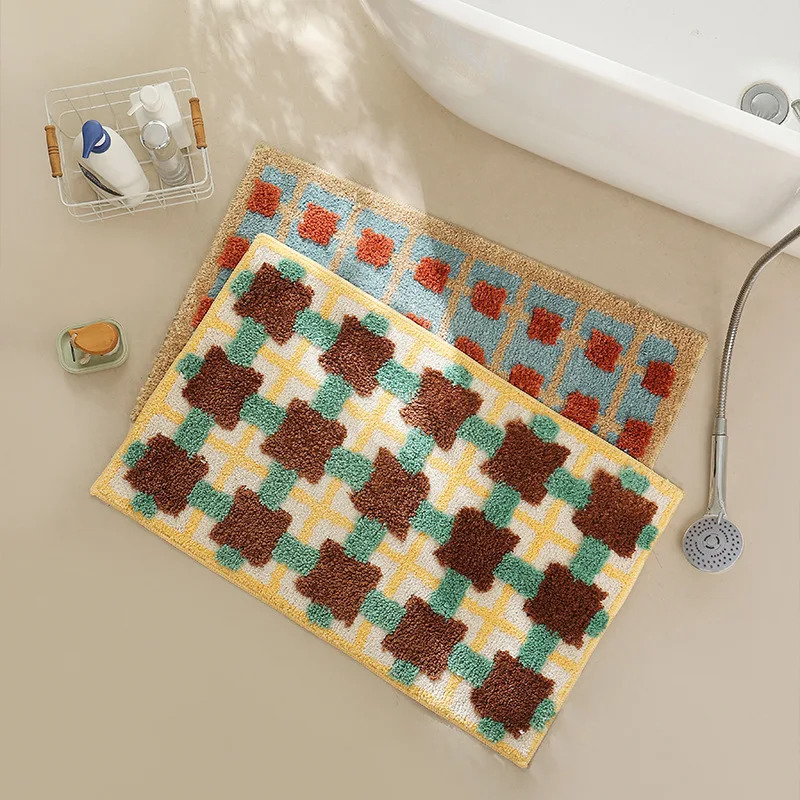 Mata podłogowa w kratę VIKAMA, – Home Textiles Plaid recenzja i cena