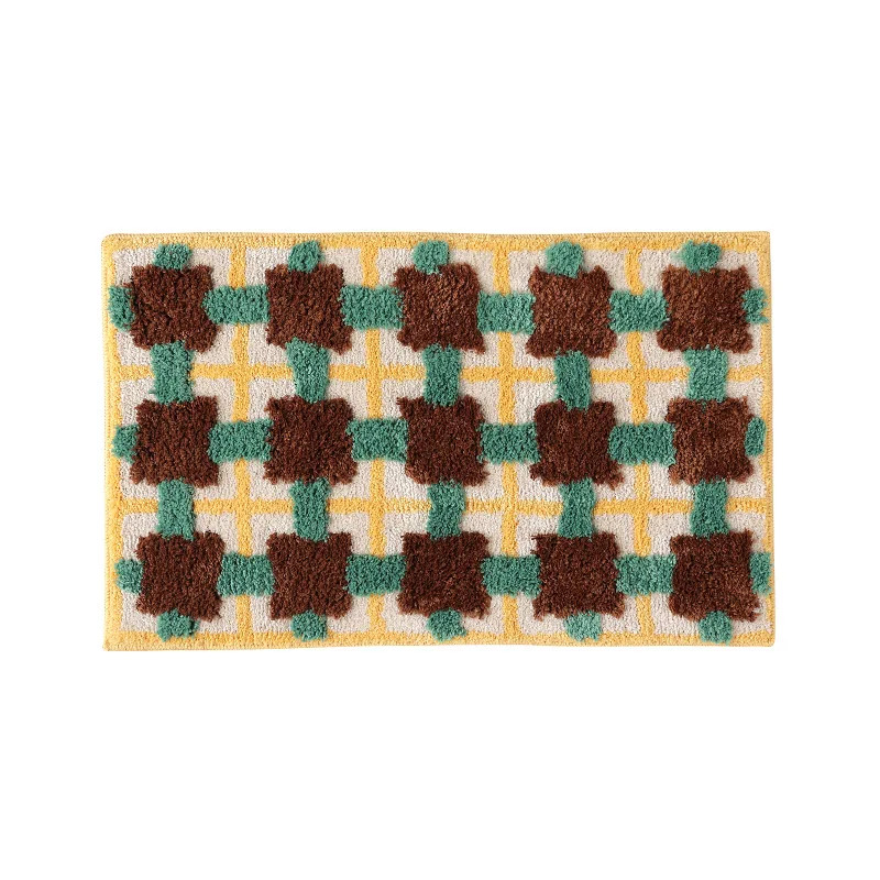 Mata podłogowa w kratę VIKAMA, – Home Textiles Plaid recenzja i cena