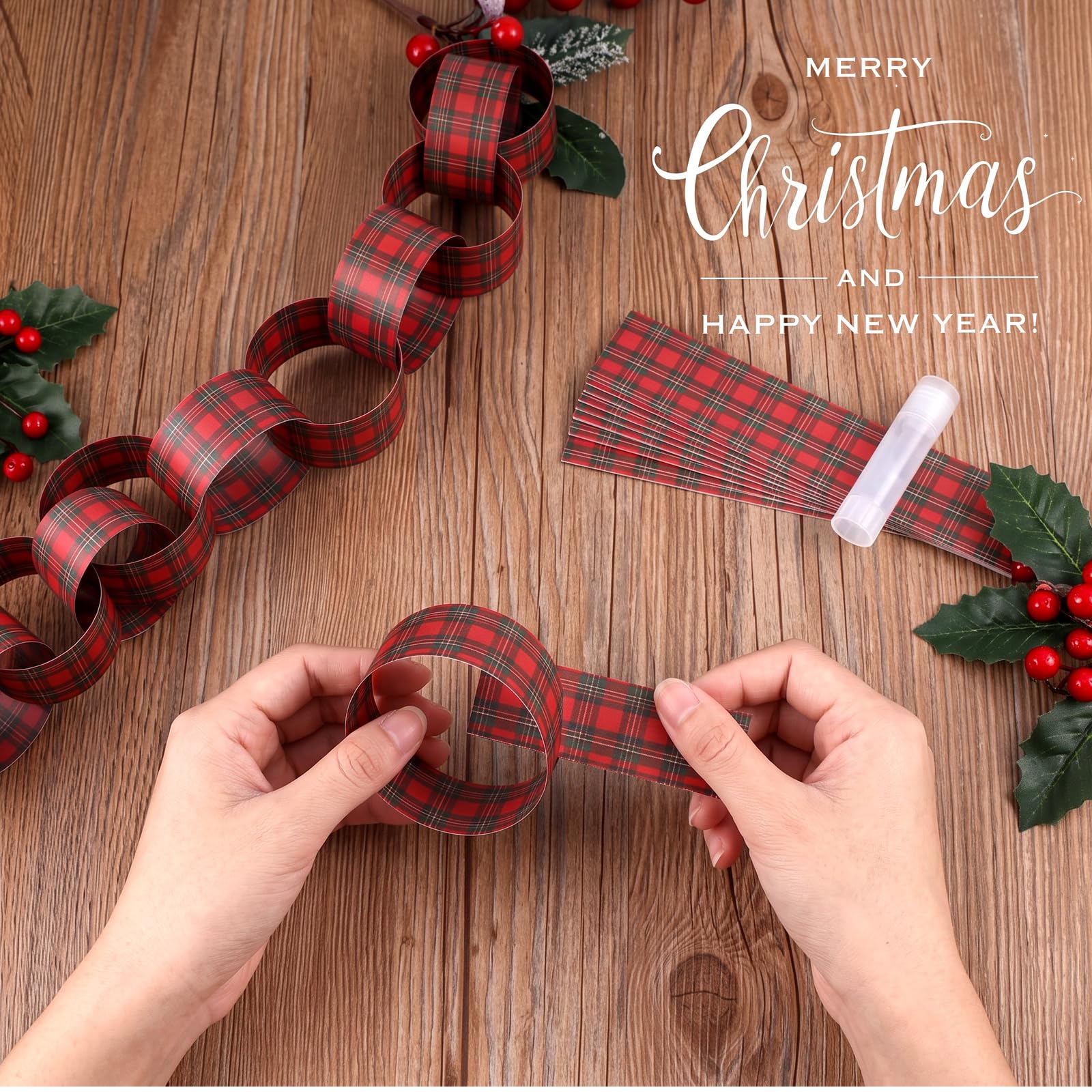 Czerwono-czarna girlanda z pap – Home Textiles Plaid recenzja i cena