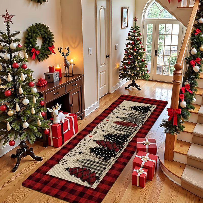 Długi dywanik w kratę z motywe – Home Textiles Plaid recenzja i cena