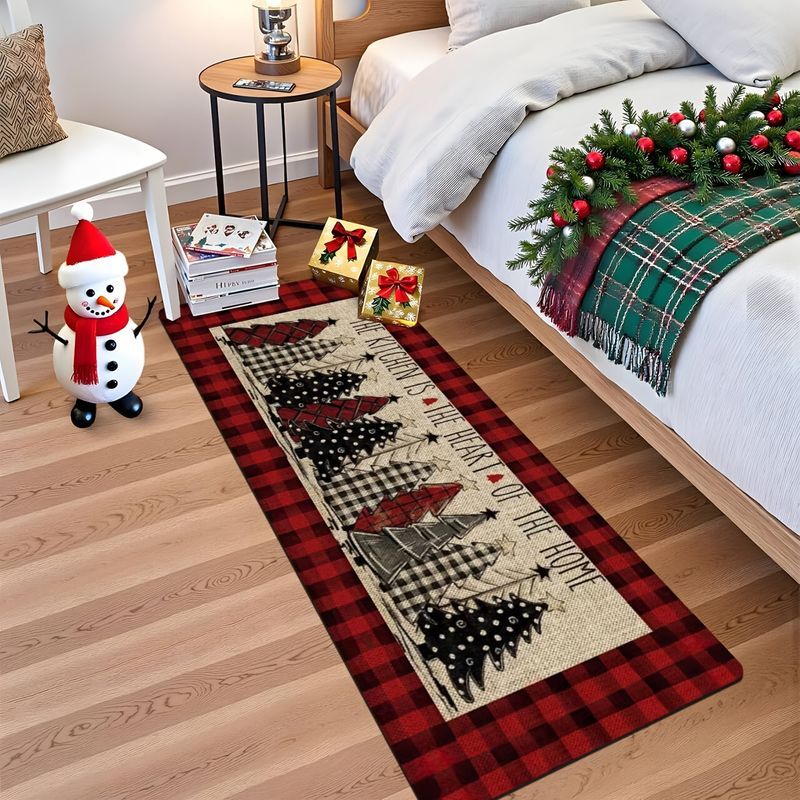 Długi dywanik w kratę z motywe – Home Textiles Plaid recenzja i cena